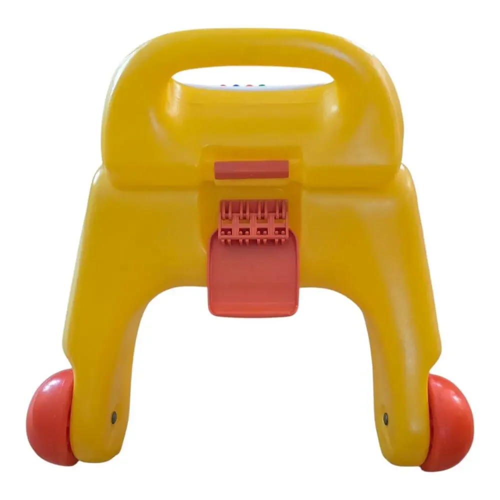 Vintage Little Tikes First Steps Baby Walker Activity Center Yellow Folding